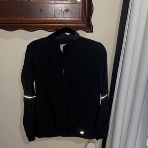 New Balance Black Zip-Up Jacket with Reflective Accents